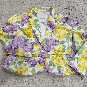 NWT Janie and Jack Floral Girls Floral Blazer